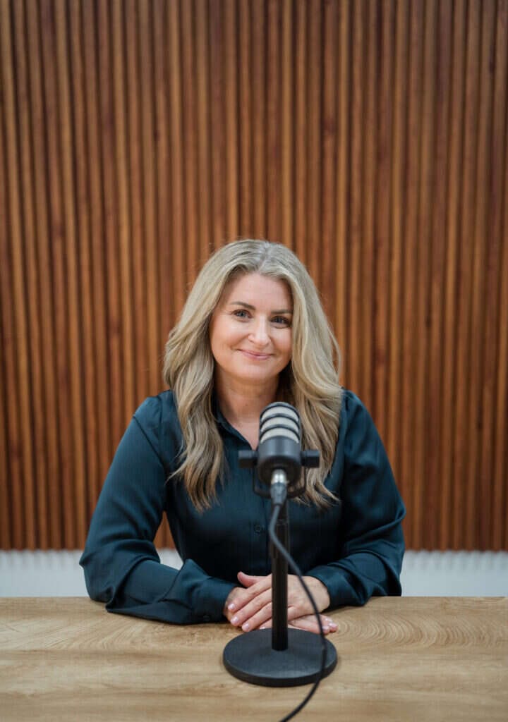 Cindy Trepanier founder of Person Centered Practice speaking and educating with her podcast